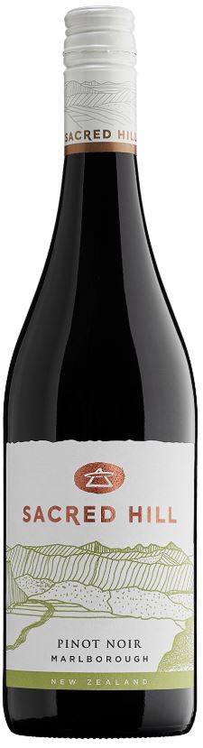 Sacred Hill Pinot Noir Origin Marlborough 2018 wine bottle