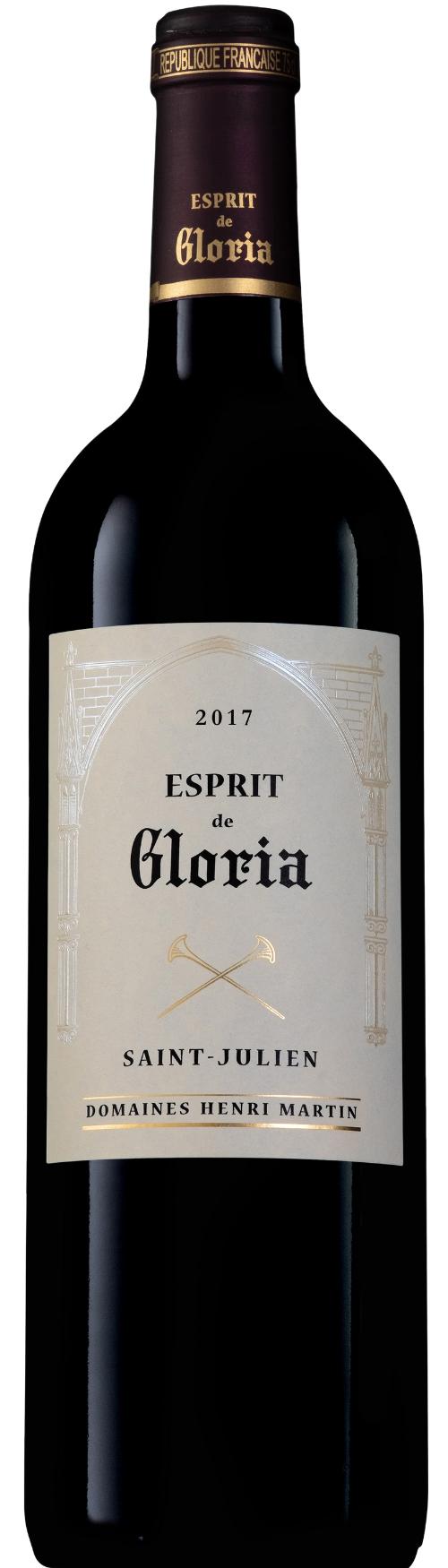 Esprit de Gloria St. Julien AOC 2. vin wine bottle