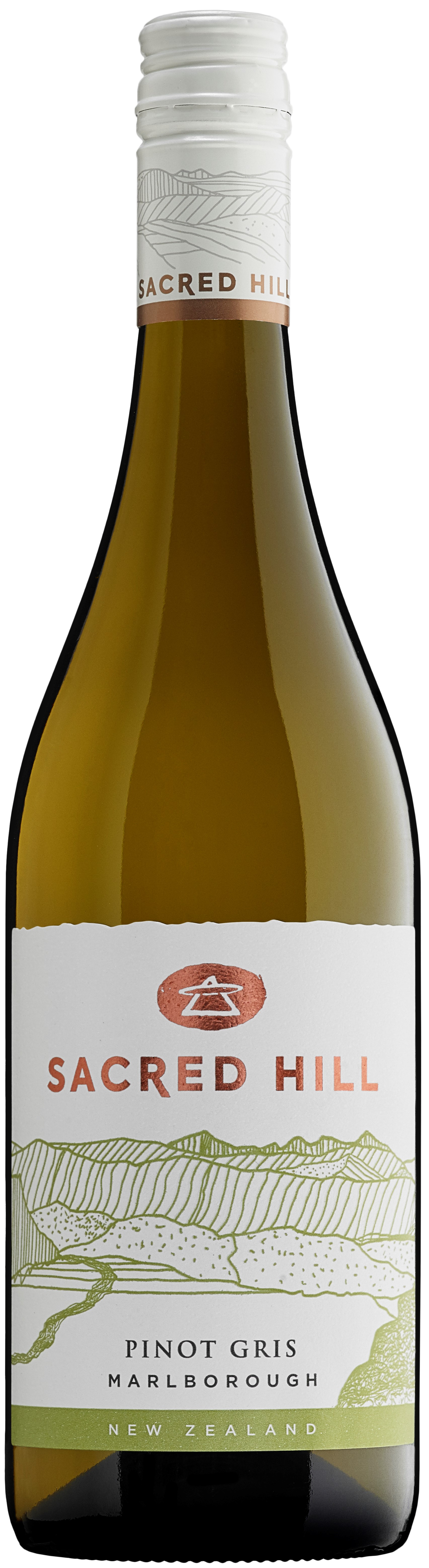 Sacred Hill Pinot Gris Origin Marlborough 2019 wine bottle