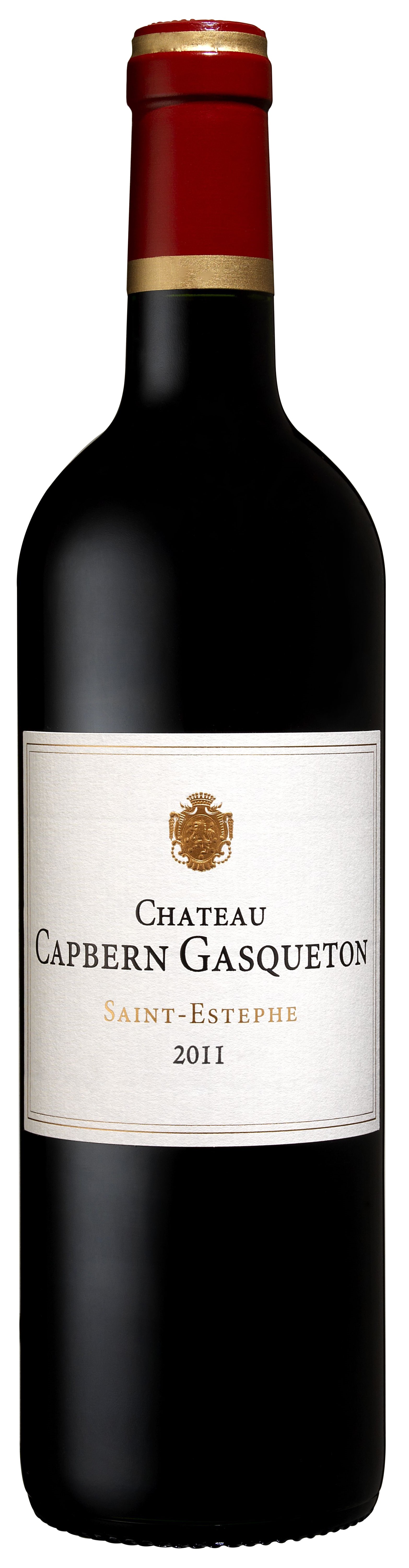Château Capbern Gasqueton Saint-Estèphe 2011 i trækasse wine bottle