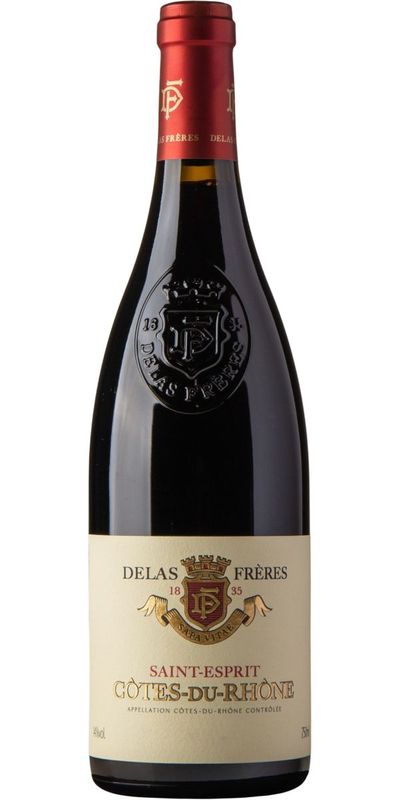 U-Delas Freres, Cotes-du-Rhone Saint Esprit 2017 wine bottle