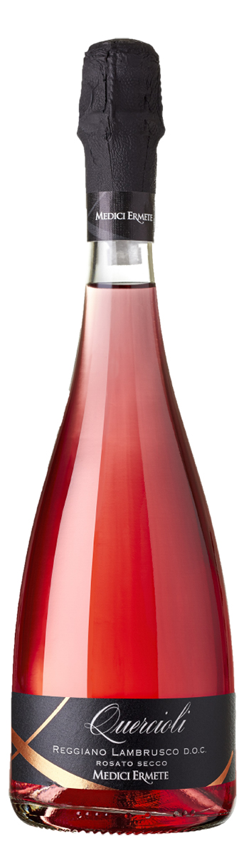 Medici Ermete i Quercioli Reggiano Lambrusco Rosato Secco wine bottle
