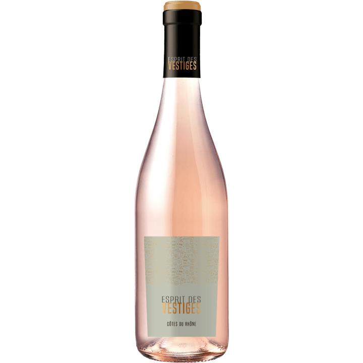 Esprit des Vestiges Cotes du Rhone Rose 2024 wine bottle