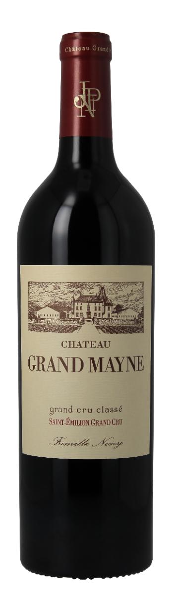 Chateau Grand Mayne Saint-Emilion Grand Cru Classe 2022 i trækasse wine bottle