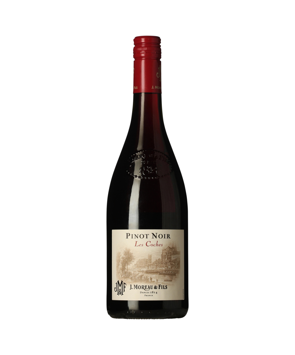 J. Moreau et Fils Pinot Noir Les Coches wine bottle