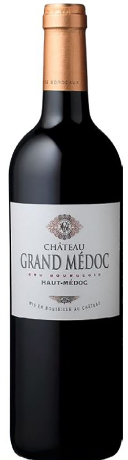 Chateau Grand Medoc 2015 wine bottle