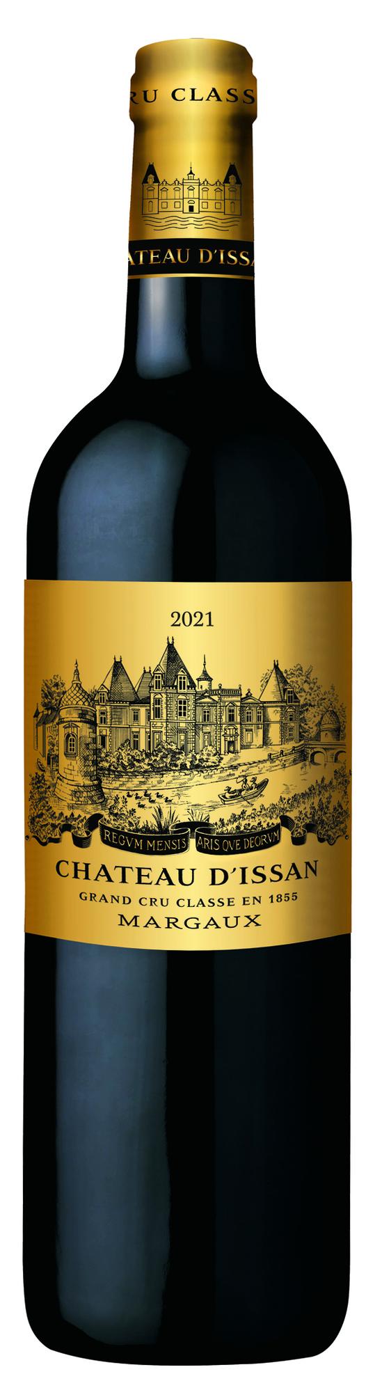 Chateau D´Issan Margaux 3.Cru Classé 2021 i trækasse wine bottle