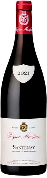 Prosper Maufoux Santenay Rouge 2021 wine bottle