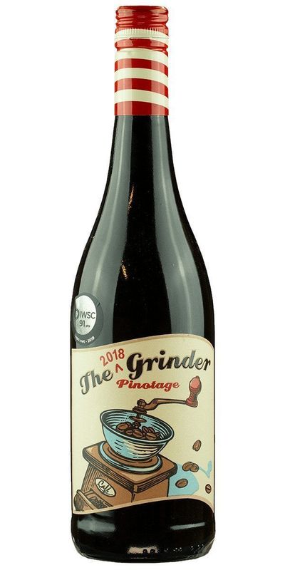 The Grinder, Pinotage 2023 wine bottle