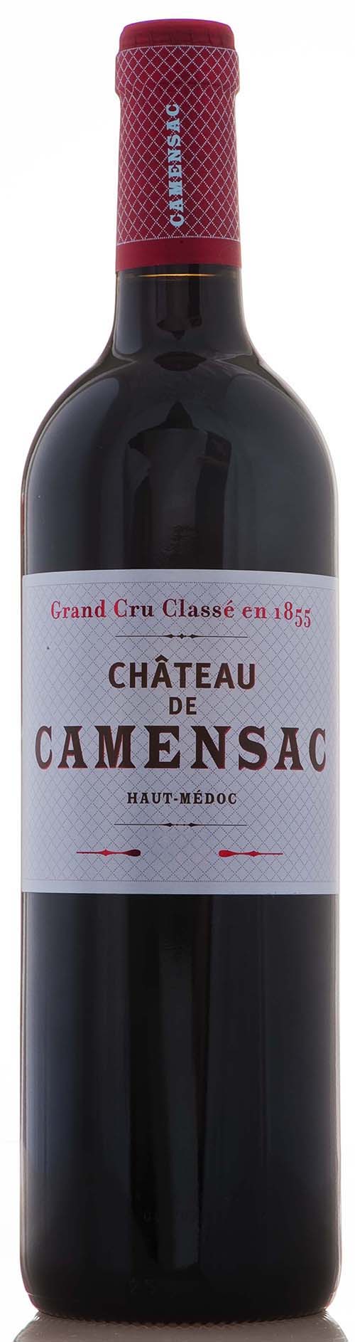 Chateau de Camensac Haut-Medoc 5. Cru Classé 2010 i trækasse wine bottle