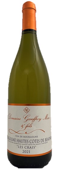Domaine Gauffroy Marc & Fils Hautes Côtes de Beaune Blanc Les Crais 2021 wine bottle