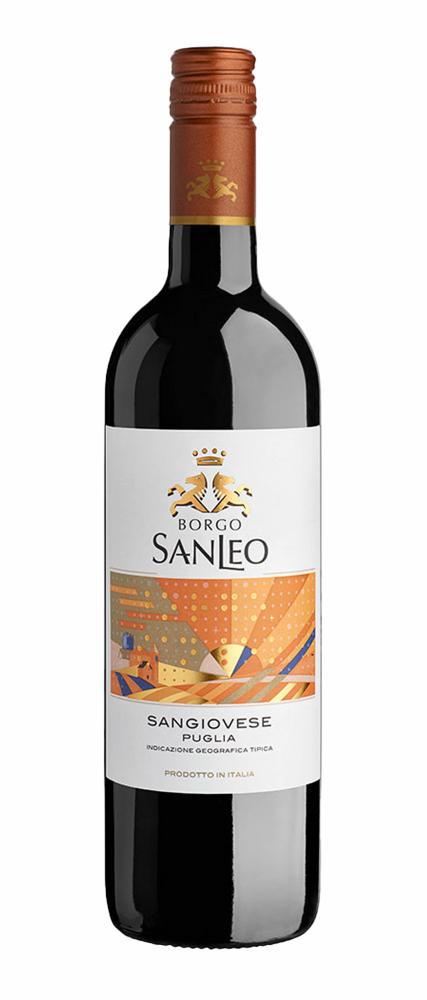 2023 Borgo Sanleo Sangiovese Puglia wine bottle