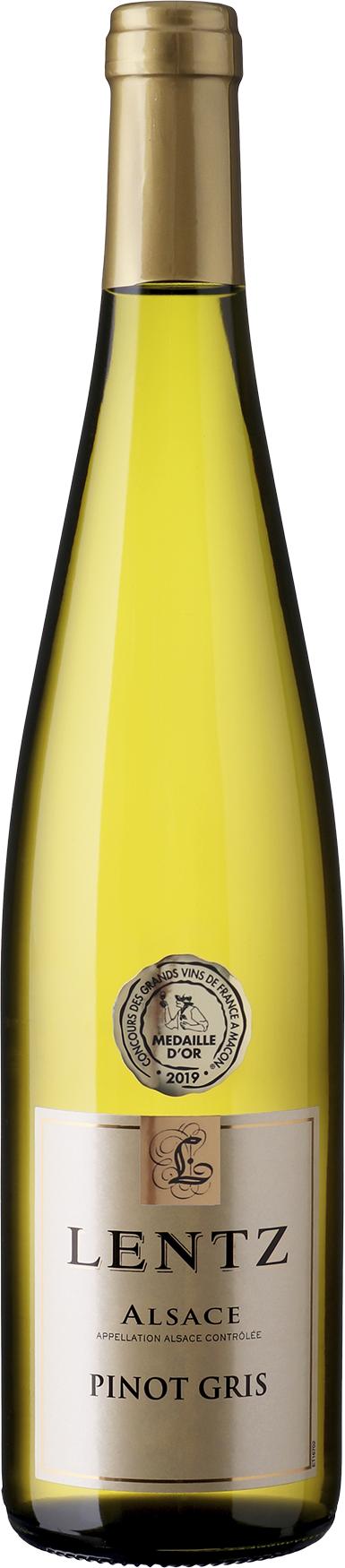 Lentz Pinot Gris wine bottle