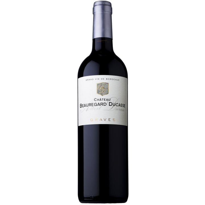 Chateau Beauregard Ducasse Albert Duran Graves 2020 wine bottle