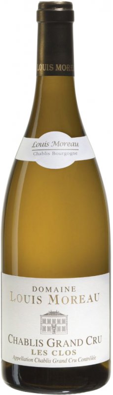 Louis Moreau Chablis Les Clos Grand Cru 2018 wine bottle