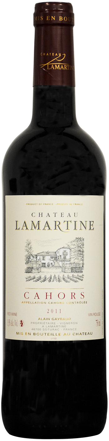 Chateau Lamartine Cahors 2011 wine bottle