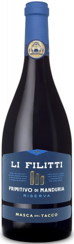 Masca del Tacco Li Filitti Primitivo di Manduria Riserva 2020 wine bottle