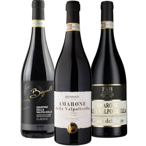 Smagekasse - Amarone 3 flasker wine bottle