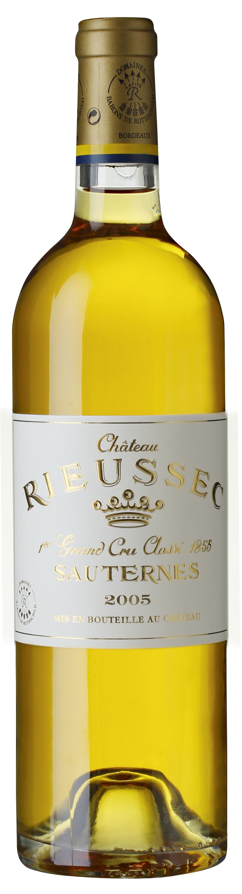 Domaines Barons de Rothschild Château Rieussec Sauternes AOC wine bottle