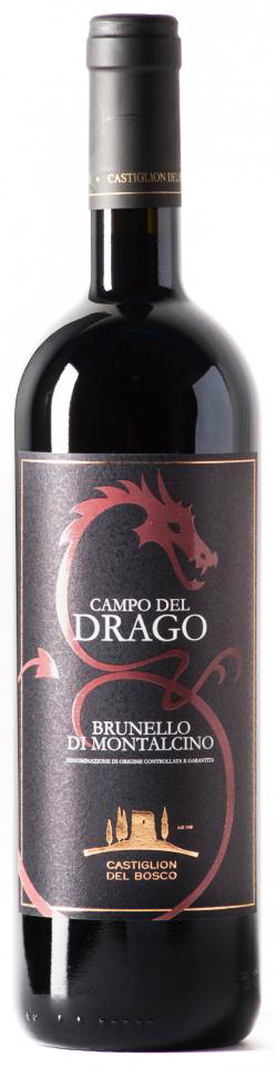 Castiglion del Bosco Brunello Campo del Drago 2015 i trækasse wine bottle