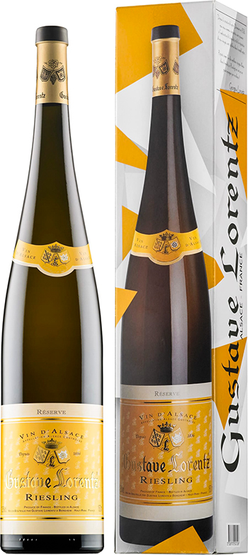 Gustave Lorentz Riesling Réserve 2018 MAGNUM i gaveæske wine bottle