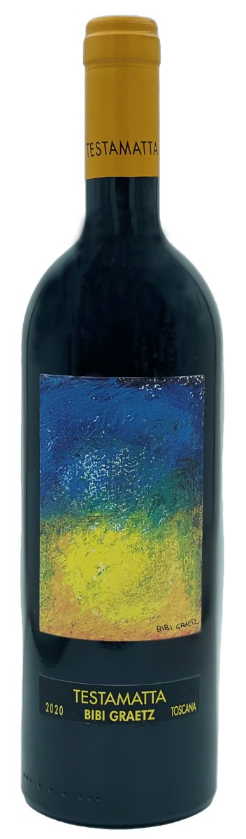 Bibi Graetz Testamatta IGT Toscana Rosso 2020 i trækasse wine bottle