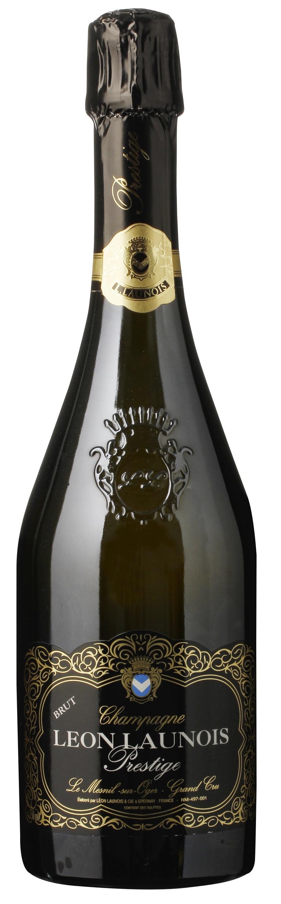 Leon Launois Prestige Grand Cru Champagne Brut wine bottle