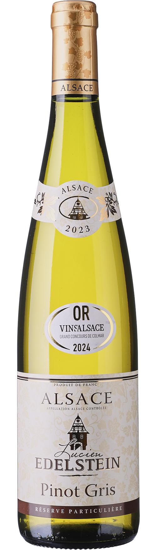 Lucien Edelstein Pinot Gris Alsace wine bottle