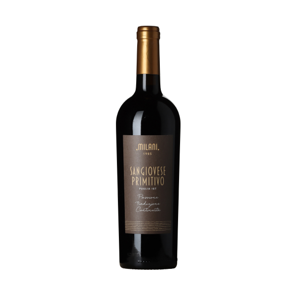Milani Sangiovese Primitivo wine bottle