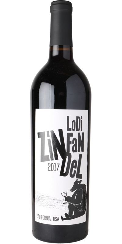 Buttler the bear Zinfandel wine bottle