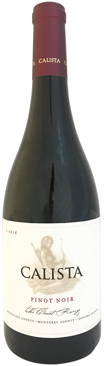 Calista Pinot Noir Coast Range 2016 wine bottle