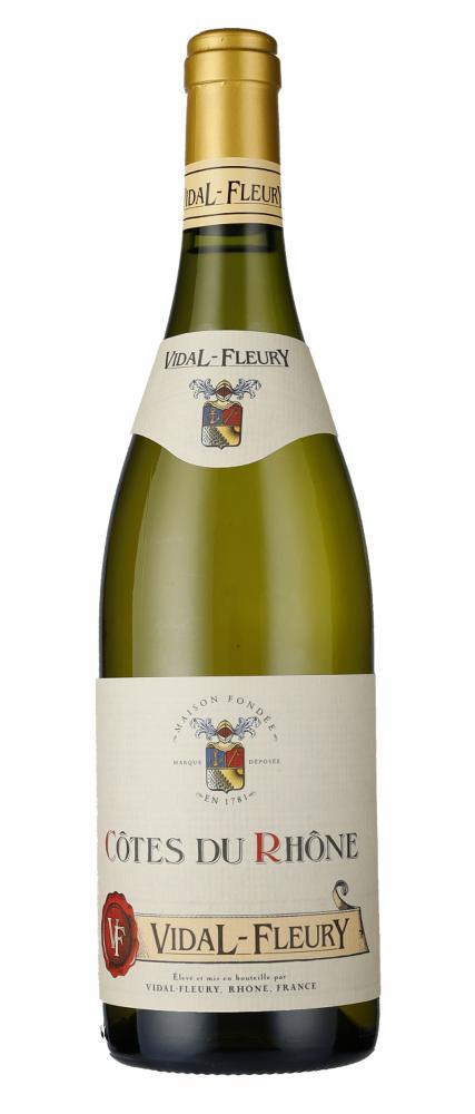 2023 Côtes-du-Rhône Blanc Vidal-Fleury wine bottle