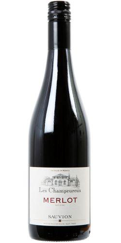 Maison Sauvion, Merlot Pays d'Oc Les Champeureux 2020 wine bottle