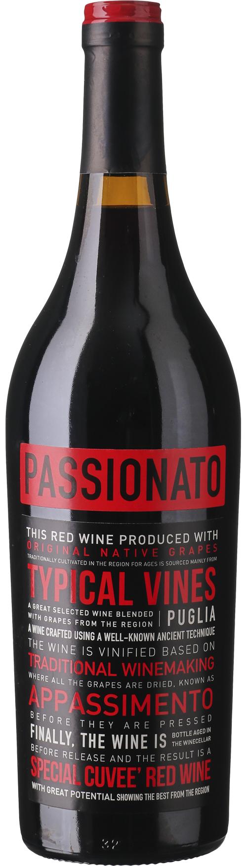 Passionato Appassimento IGT Puglia, Primitivo / Negroamaro wine bottle