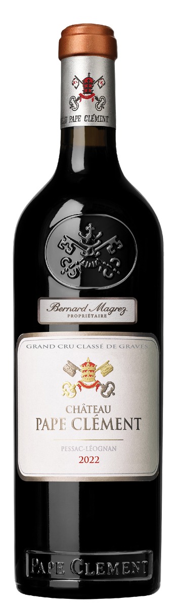 Chateau Pape Clement Pessac-Leognan Cru Classe Rouge 2022 i trækasse wine bottle