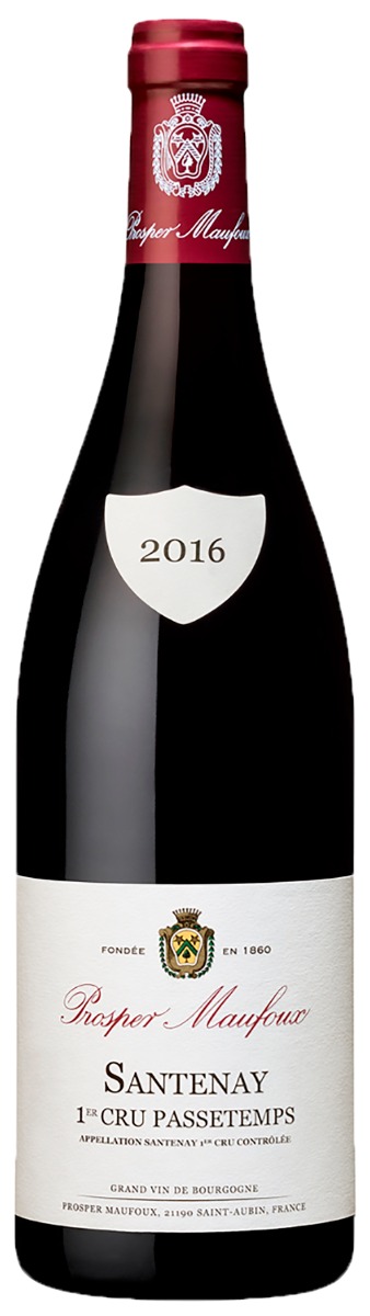 Prosper Maufoux Santenay 1er Cru Passetemps Rouge 2016 wine bottle
