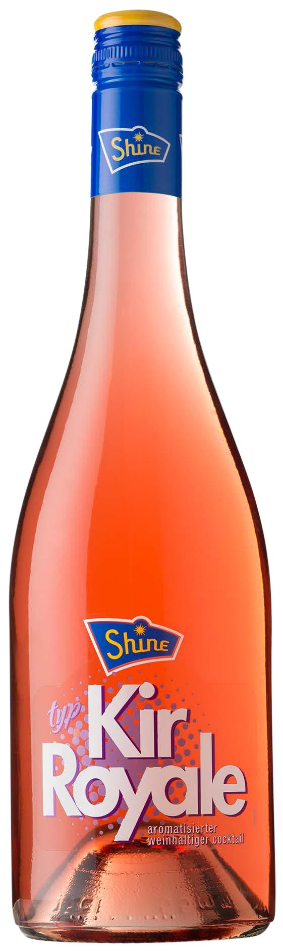 Kir Royale wine bottle