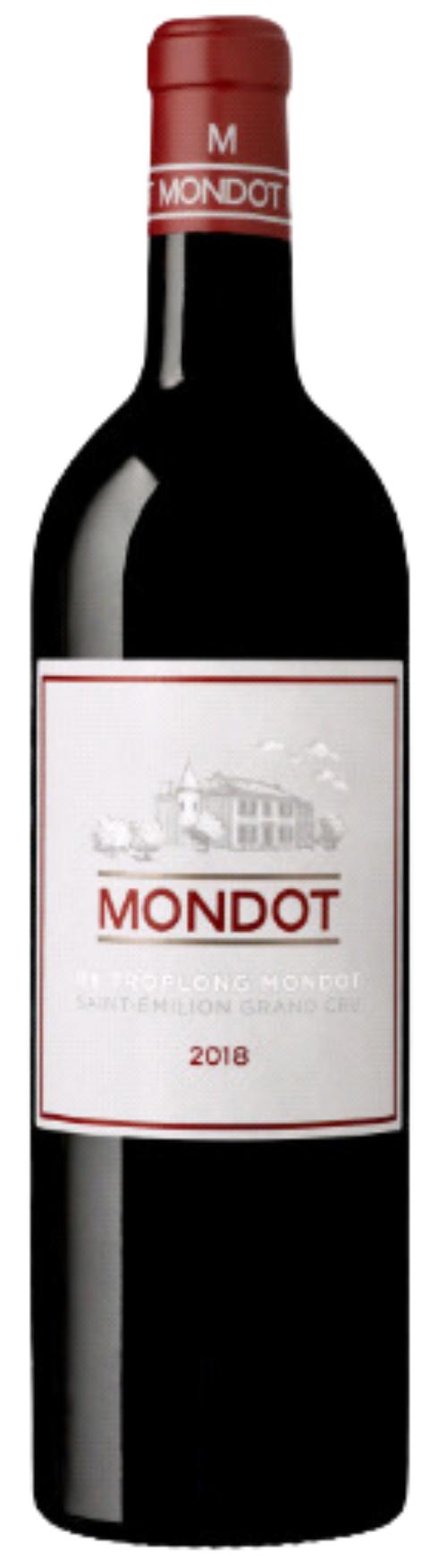 Mondot by Troplong Mondot St. Emilion Grand Cu AOC 2. vin wine bottle