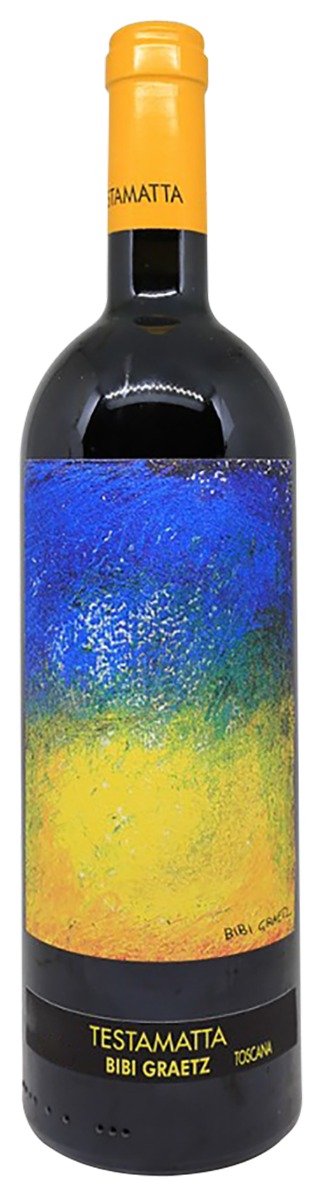 Bibi Graetz Testamatta Toscana Rosso 2016 Db. Magnum i trækasse wine bottle