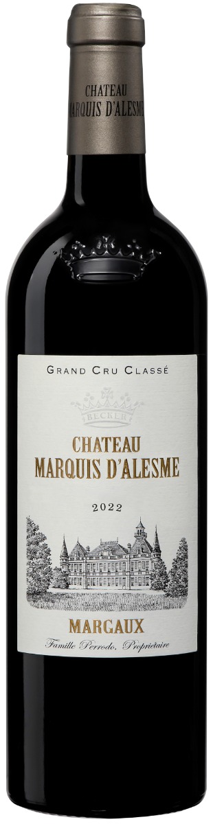 Château Marquis d'Alesme Margaux 3. Cru Classé 2022 i trækasse wine bottle