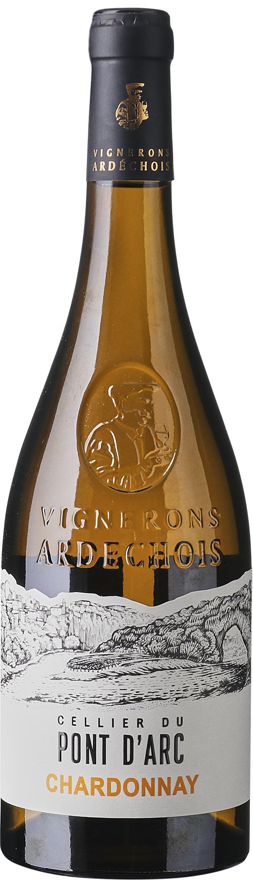 Cellier du Pont d'Arc IGP Ardèche Chardonnay wine bottle