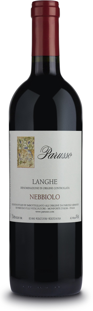 Parusso Langhe Nebbiolo 2019 wine bottle