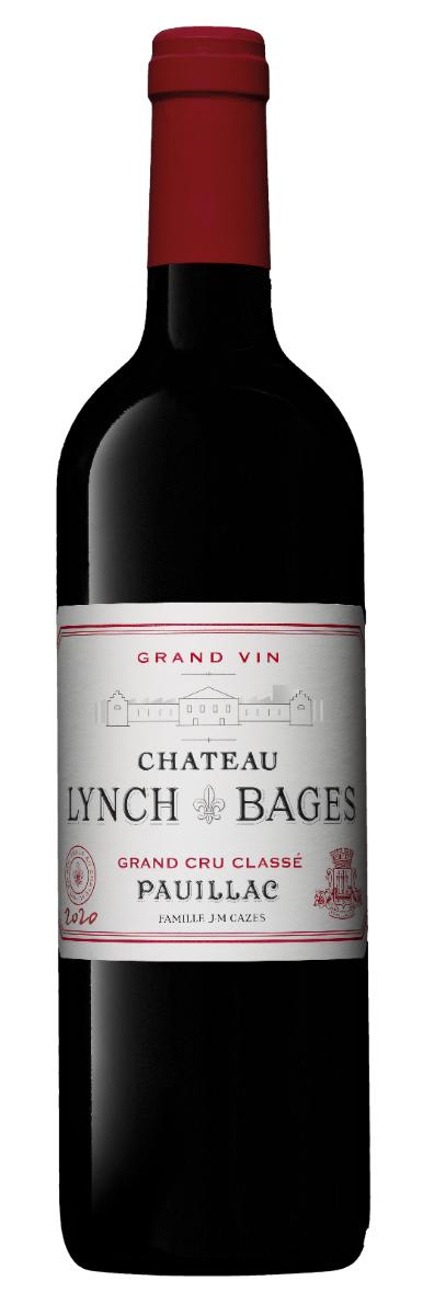 Chateau Lynch Bages Pauillac 5. Cru Classé 2020 i trækasse wine bottle