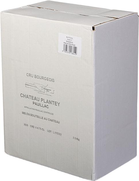 Château Plantey Pauilac Cru Bourgeois wine bottle