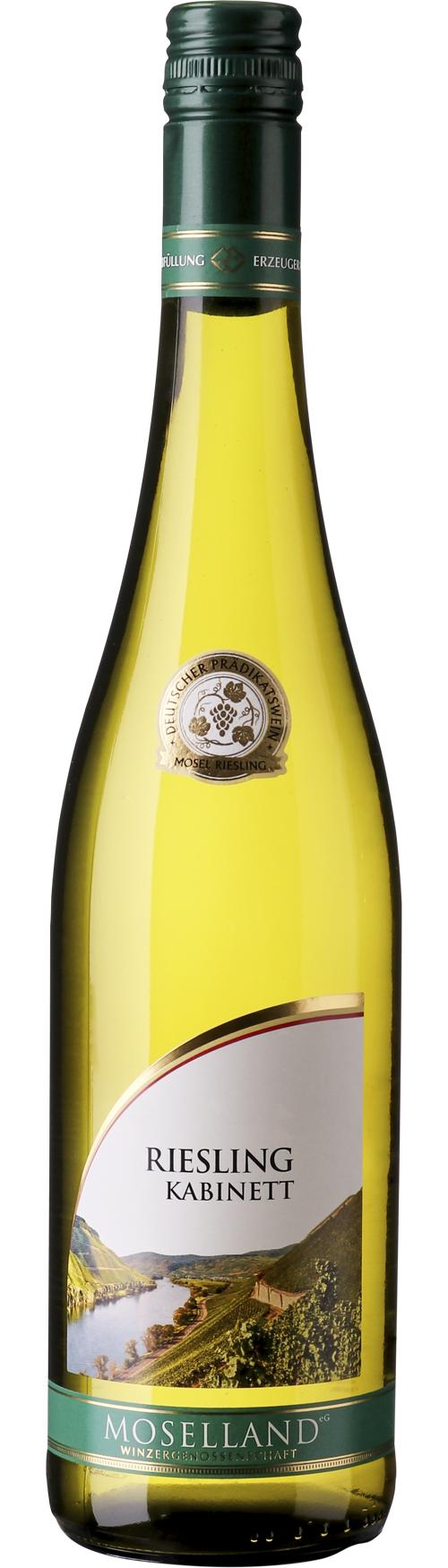 Moselland Riesling Kabinett wine bottle
