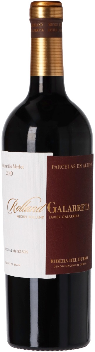 Rolland & Galarreta Tempranillo Merlot ”Parcelas en altura” Ribera del Duero 2019 wine bottle