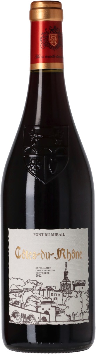 Font du Mirail Côtes du Rhône 2022 - 16% wine bottle