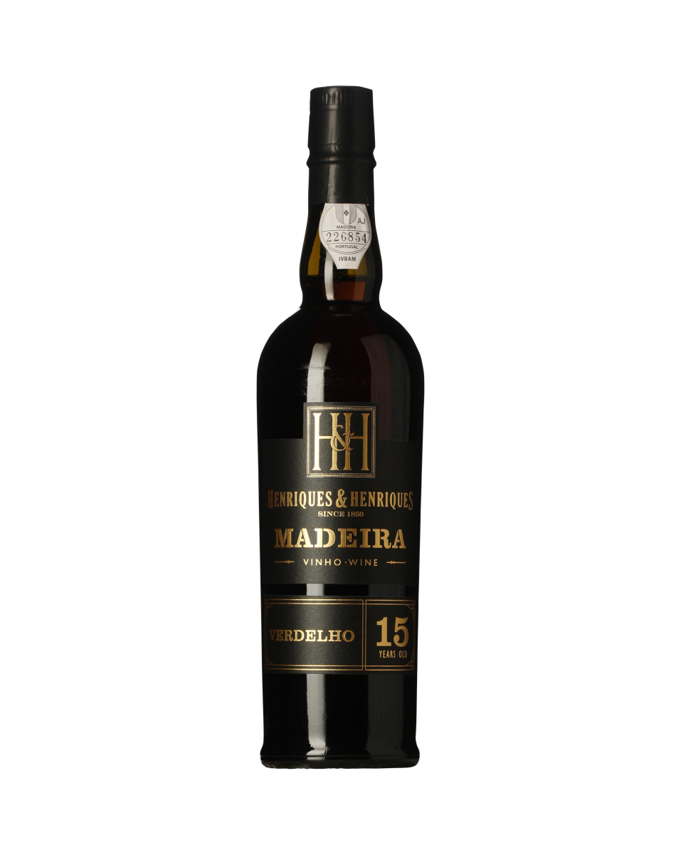 Henriques & Henriques Madeira Verdelho 15 years old wine bottle