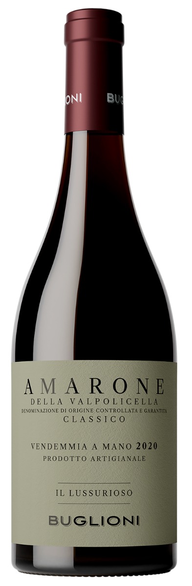 Buglioni Amarone della Valpolicella Classico Il Lussurioso 2020 ØKO wine bottle