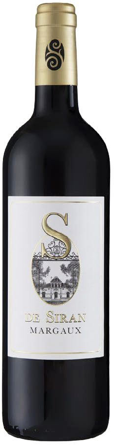 Chateau Siran S de Siran Margaux 2019 wine bottle